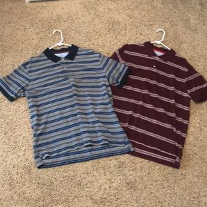 Lands End Striped Polo Shirts